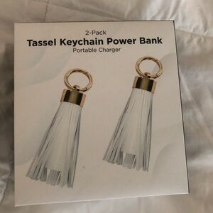 Limitless keychain power bank charger- Two Tassles